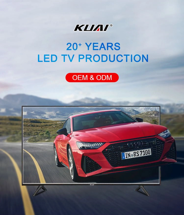 Factory TV 55" 65"4K UHD Frameless Design LCD LED Digital System Smart Flat TV Android